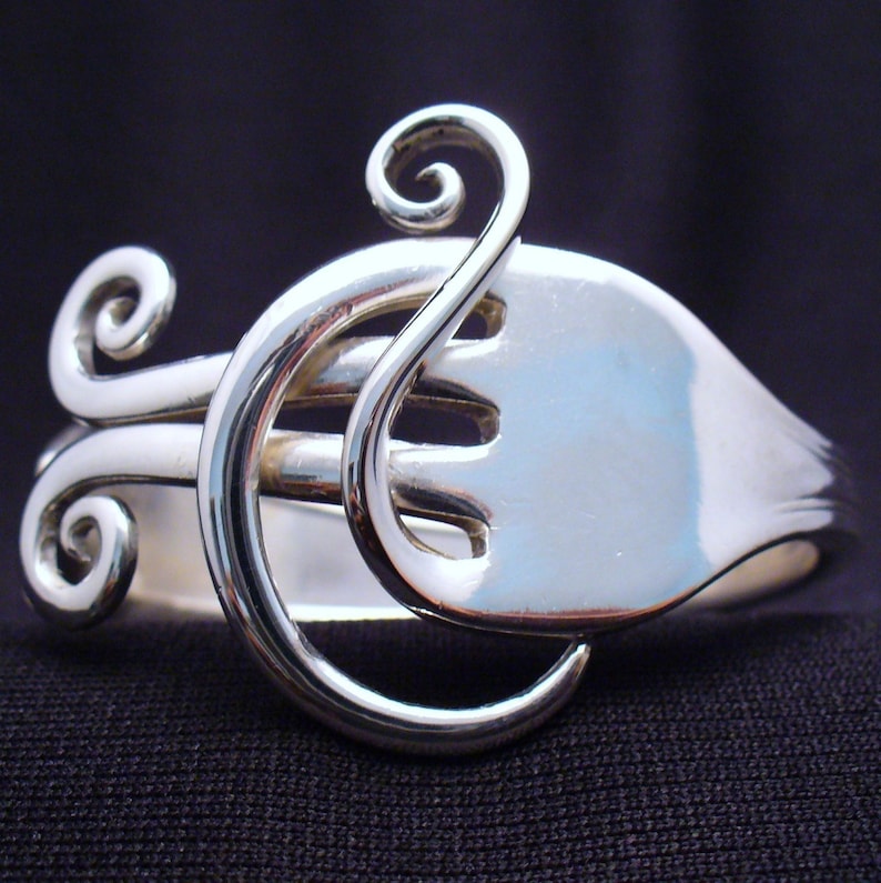 Spoon Bracelet Silver Fork Bracelet for Women Upcycled Antique Etsy