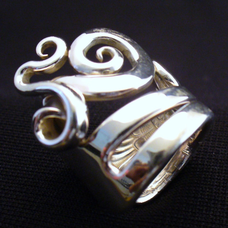Spoon Ring Sterling Silver Real Fork Ring Size 5 to 16 Etsy