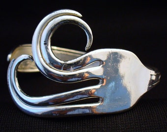 Antique Eco Friendly Upcycled Silverware Jewelry Fork Bracelet