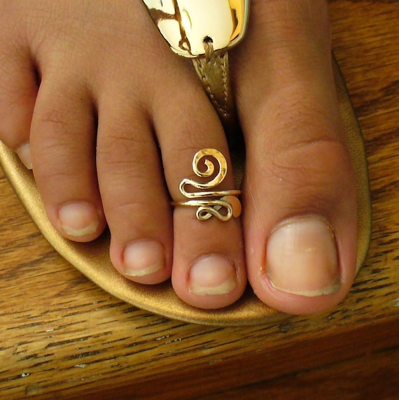 Bague orteil or hotsell