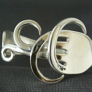 Eco Friendly Antique Upcycled Silverware Jewelry Fork Bracelet