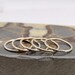 Stack Ring Set 5 Polished Gold Band Stacking Ring Set Mix Sizes in Your ...