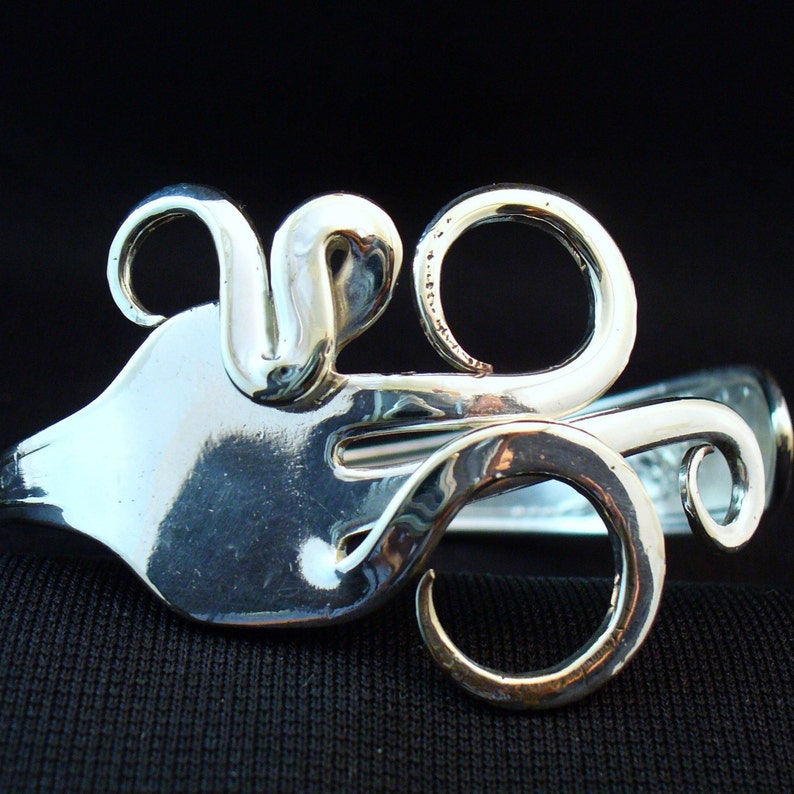 Spoon Bracelet Wide Cuff Bracelet for Women Fork Bracelet Etsy