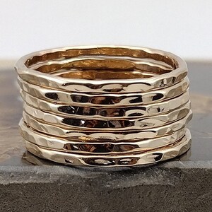 Stack Ring Gold 7 Band Set image 8