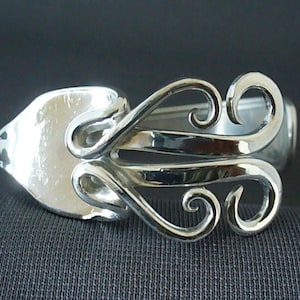 Eco Friendly Silverware Fork Bracelet Upcycled Antique Spoon Jewelry