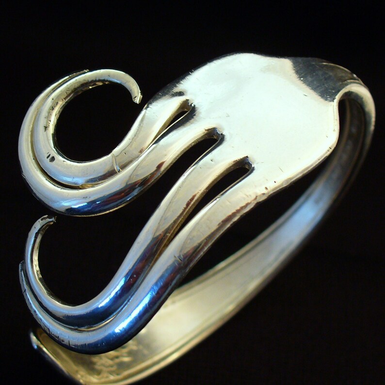 Antique Eco Friendly Upcycled Silverware Jewelry Fork Bracelet image 3