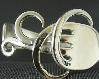 Antique Fork Bracelet Eco Friendly Upcycled Spoon Bracelet Silverware Jewelry Fork Bangle Silver Fork Bracelet