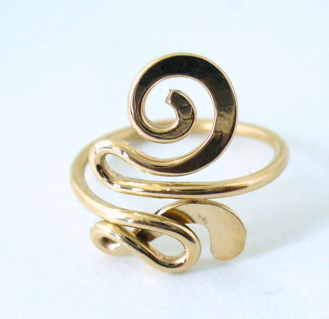 Gold Toe Ring for Women Unique Ring for Women Adjustable Gold Toe Ring ...