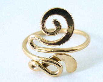 Gold Pinky Ring*Toe Ring*Knuckle Ring* Unique Ring for Women*Adjustable Gold Ring*Unique Gift for Women