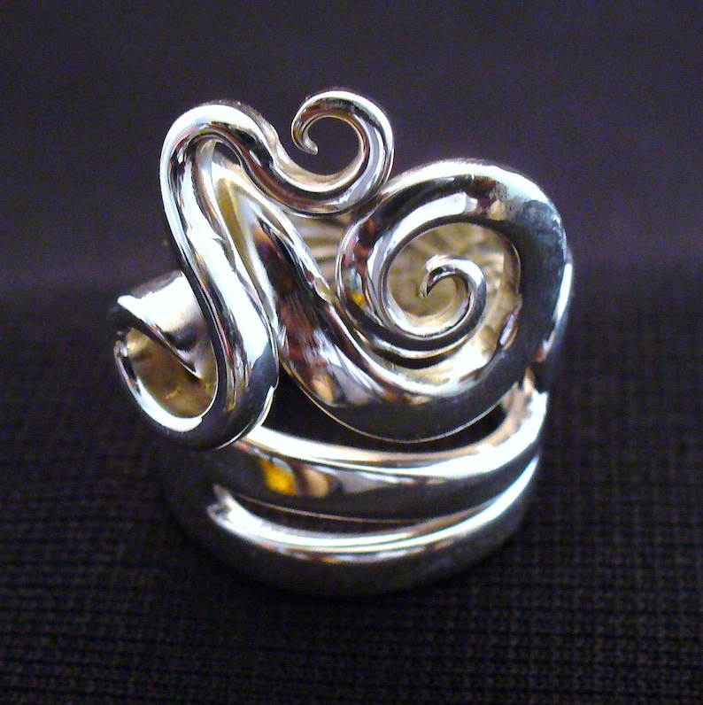 Spoon Ring Sterling Silver Real Fork Ring Size 5 to 16 Etsy