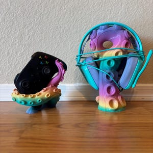 Octopus Tentacle Video Game controller and headphone holder