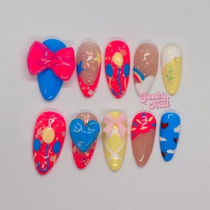 Uñas de gel a presión de Pinkie Pie My Little Pony