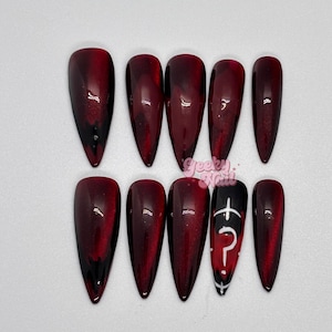 Unhas postiças de gel do Batman com o Capuz Vermelho (Jason Todd)