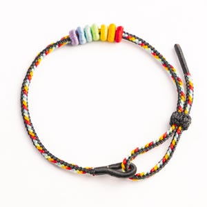Taoway Handmade Braided Rope Bracelet – Seven-Colored Perfect Harmony Knot for Love & Fulfillment