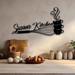 Custom Metal Sign for Kitchen, Personalized Kitchen Signs, Kitchen Wall Decor, Custom Kitchen Sign, Kitchen Gifts,Christmas Mothers Day Gift