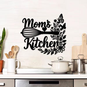 Custom Metal Sign for Kitchen, Personalized Kitchen Signs, Kitchen Wall Decor, Custom Kitchen Sign, Kitchen Gifts,Christmas Mothers Day Gift