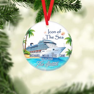 Personalized Cruise Ship Ornament: Vacation Keepsake Gift