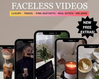 Faceless Reels Bundle | 6000+ Luxury Video Templates for Instagram & TikTok | PLR MRR Digital Download