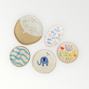 Handmade Ceramic Plate with pattern – Serving and Dessert Plate – Hand-painted Dinnerware  –  Colorful Ceramic plates