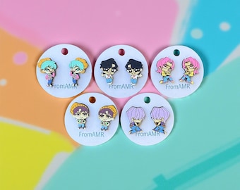 KPop Demon Hunter Earrings | Chibi Anime Style, Saja Boys
