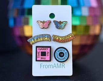 Harry Styles Inspired Earrings | Butterfly, Together, Disco