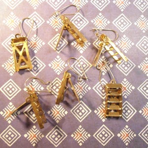 3 Prs. of Goldplated Ladder Earrings