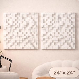 3D Acoustic Diffusor Podcast-Studio-Panels | 24x24 Sound Panels, moderne Wandkunst