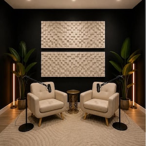 Pannello acustico 3D da parete / Diffusore di suono geometrico per home theater e arredamento studio