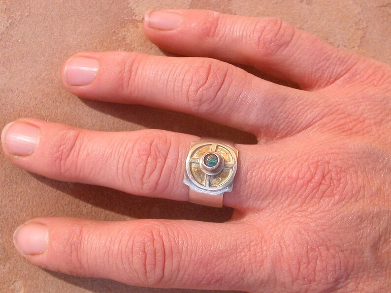Opal Medicine Wheel Ring image 3