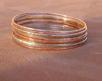 Hammered Bangles