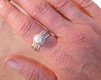 Perlen Stapel Ring