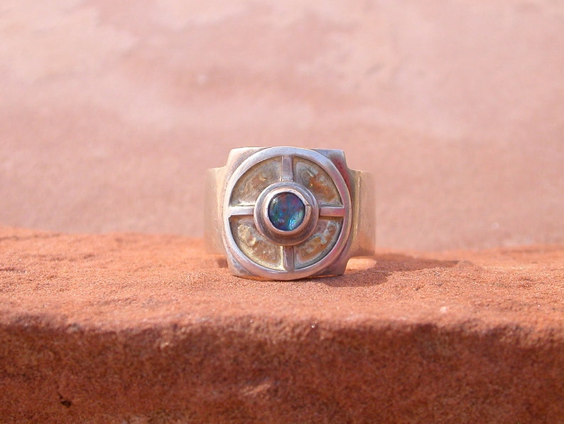 Opal Medicine Wheel Ring image 1