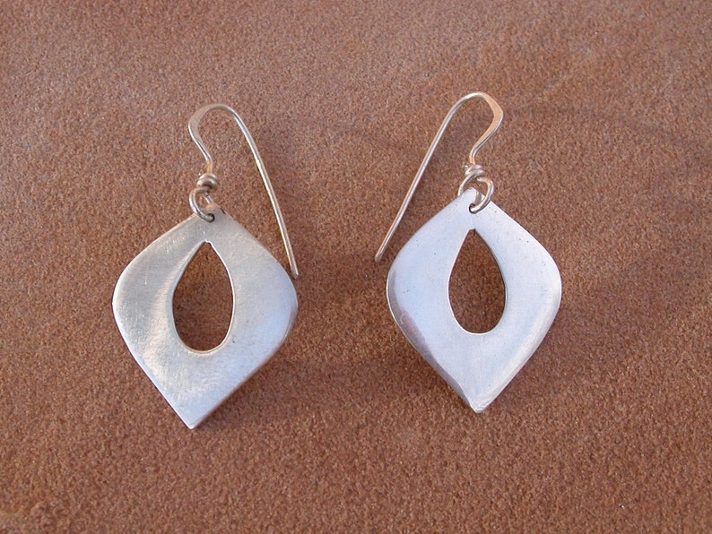 Tear Drop Lotus Petal Earrings image 1