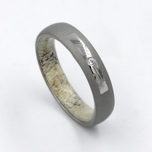 diamanten ring voor mannen en vrouw gewei ring zandstraal trouwring heren trouwring diamanten verlovingsring mannen ring gewei ring voor mannen