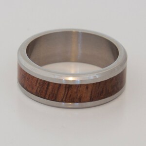 man wedding ring koa ring wood ring wedding band Hawaiian wood ring wooden ring