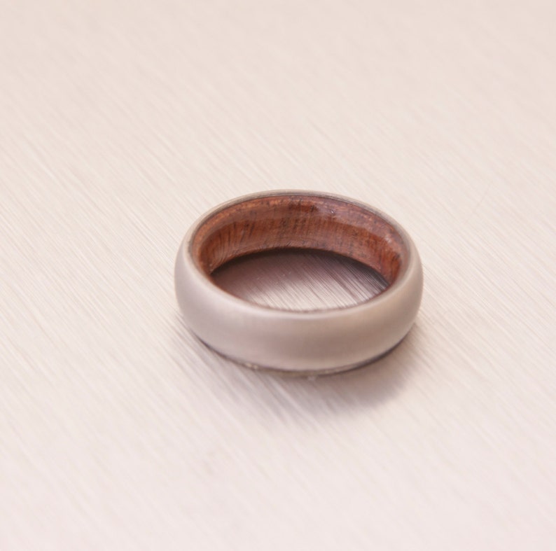 wooden ring / wedding band / titanium wood ring Hawaiian Koa ring image 4