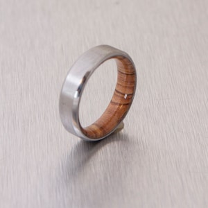Titanium Ring Man Ring Titanium and Olive Rings //man Wedding - Etsy