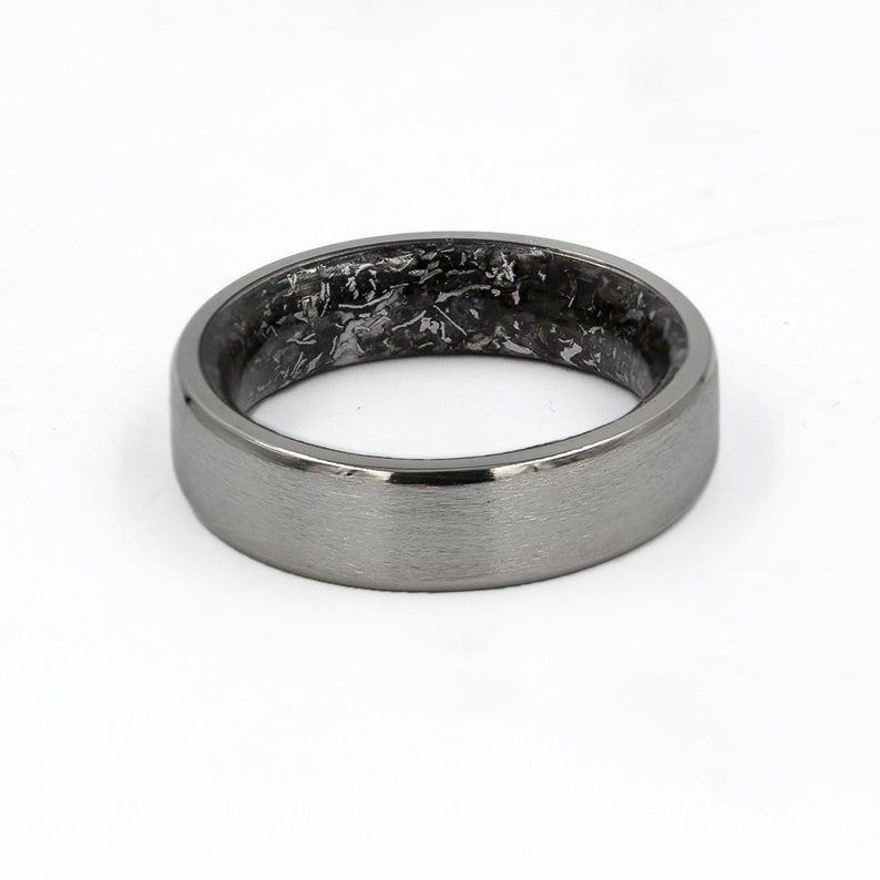 Unique Meteorite Ring For Him gibeon man ring meteorite rock | Etsy