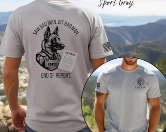 Funny K9 Police Dog T-Shirt: German Shepherd Law Enforcement Tee