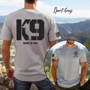 K9 politiehonden-T-shirt: T-shirt voor rechtshandhaving