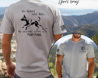 K9 Belgian Malinois T-Shirt: Funny Police Dog Tee for Handlers