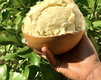 Burro di karité grezzo 100% naturale ghanese/africano non raffinato biologico vergine sfuso/puro idratante per pelle, capelli, corpo/cura della pelle naturale