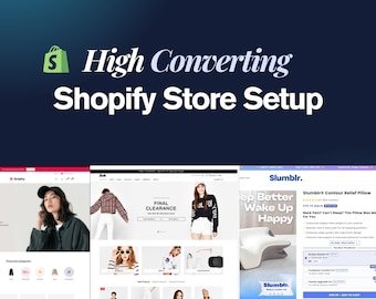 Configurazione del negozio Shopify ad alta conversione / Tema premium ottimizzato per la conversione incluso