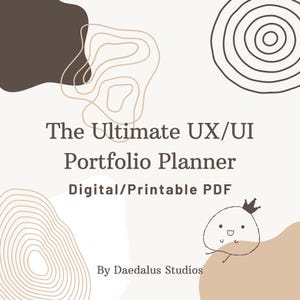 O planejador de portfólio UX/UI definitivo | PDF digital/para impressão