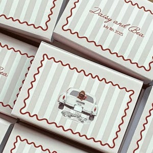 Aangepaste bruiloft luciferdoosjes, gepersonaliseerd huwelijkscadeau, luciferdoosjes bruidsmeisjes met aangepast ontwerp, gratis expresverzending, bulk luciferdoosjes
