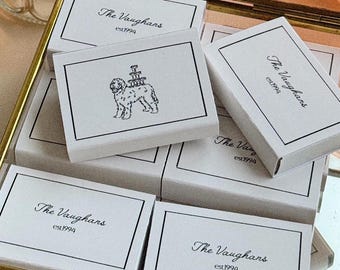 Personalized Wedding Matchboxes, Bridesmaids Matchboxes, Custom Matchboxes for Events, Printed Colored Matchboxes, Worldwide Shipping