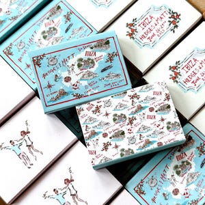 Colored Matchboxes with handmade favors