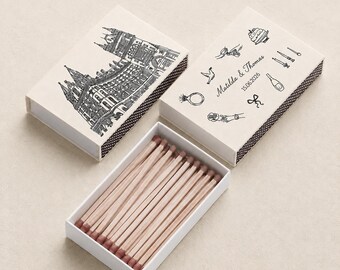 Printed Wedding Matchboxes | Your Artwork or Custom Design
