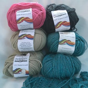 Cascade 220 Superwash, 100% wol, DK-licht kamgaren