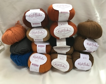 Knit Picks Palette, 100% Peruvian Wool, Fingering, misc colors